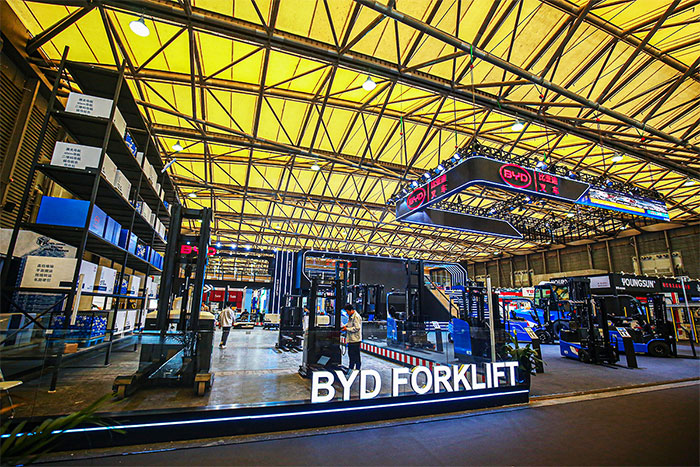 2023上海物流展640㎡展位展覽設計搭建